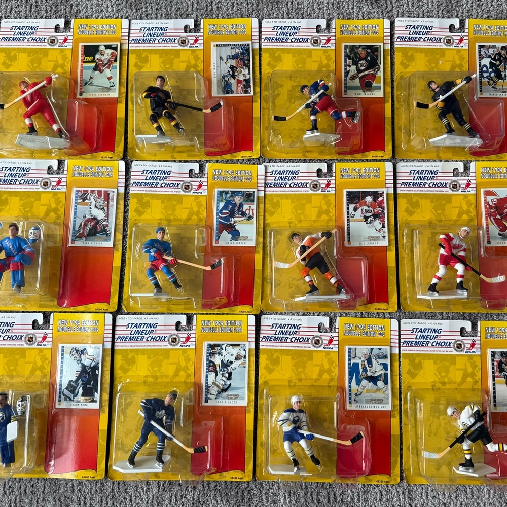 Starting Lineup 1994 NHL Canadian Hockey Set of 12 Brand New in Box